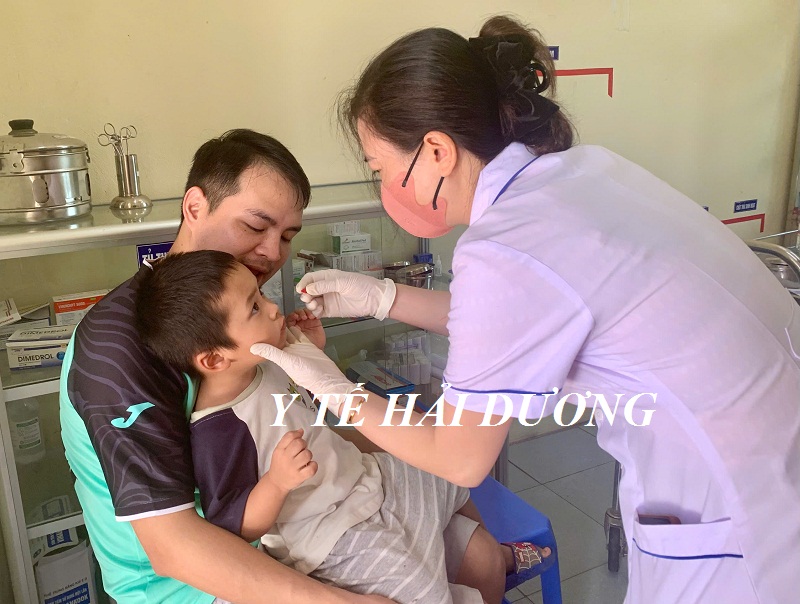 Giám sát chiến dịch bổ sung Vitamin A tại Gia Lộc, Tứ Kỳ và Ninh Giang